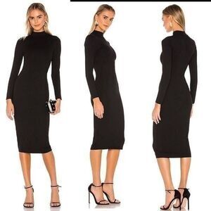 Lovers + Friends | Dresses | Lovers Friends Black Long Sleeve Dress W Lace  S | Poshmark